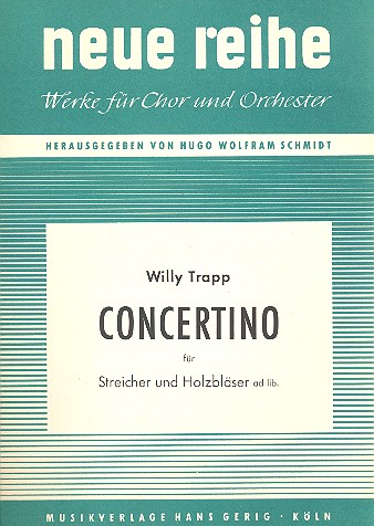 Concertino  für Streicher (Holzbläser ad lib)  Partitur
