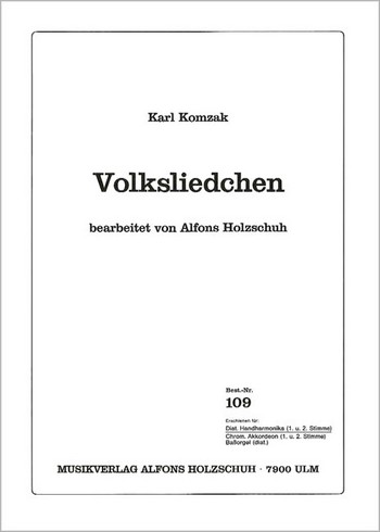 Komzak, Karl&nbsp;&nbsp;Volksliedchen&nbsp;&nbsp;Diatonische Handharmonika