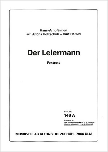 Simon, H.&nbsp;&nbsp;Der Leiermann&nbsp;&nbsp;Akkordeon
