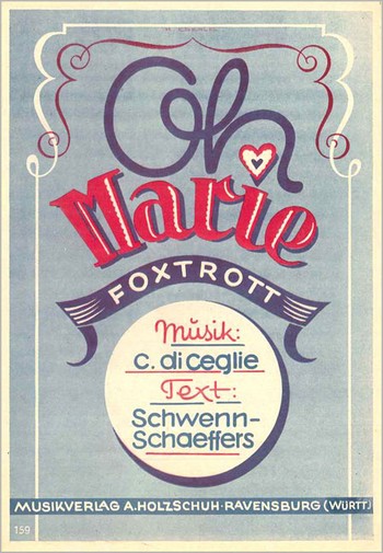 di Ceglie, C.  Oh Marie  Diatonische Handharmonika