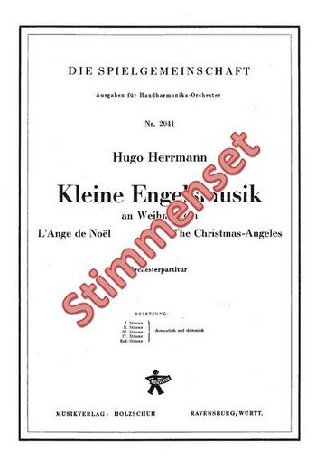 Herrmann, Hugo&nbsp;&nbsp;Kleine Engelsmusik&nbsp;&nbsp;Akkordeonorchester Stimmenset