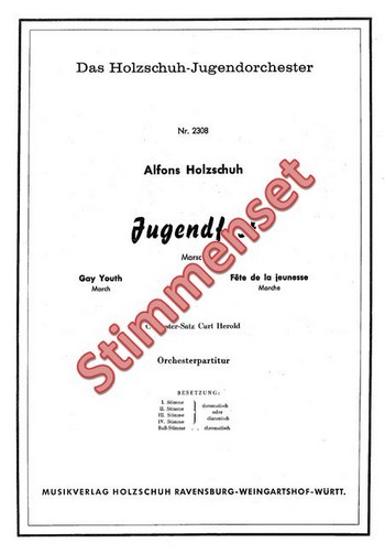 Holzschuh, Alfons&nbsp;&nbsp;Jugendfest&nbsp;&nbsp;Akkordeonorchester Stimmenset