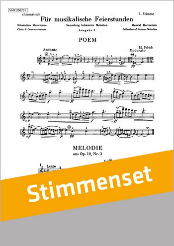 Für Musikalische Feierstunden&nbsp;&nbsp;Akkordeonorchester Stimmenset&nbsp;&nbsp;