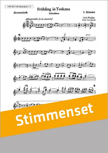 Winkler, Gerhard&nbsp;&nbsp;Frühling in Toskana&nbsp;&nbsp;Akkordeonorchester Stimmenset