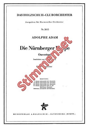 Adam, Adolphe Charles  Die Nürnberger Puppe  Akkordeonorchester Stimmenset