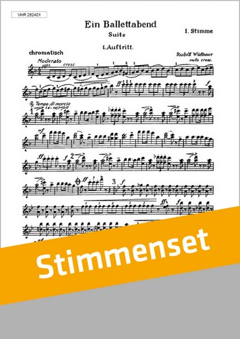 Würthner, Rudolf&nbsp;&nbsp;Ein Ballettabend&nbsp;&nbsp;Akkordeonorchester Stimmenset