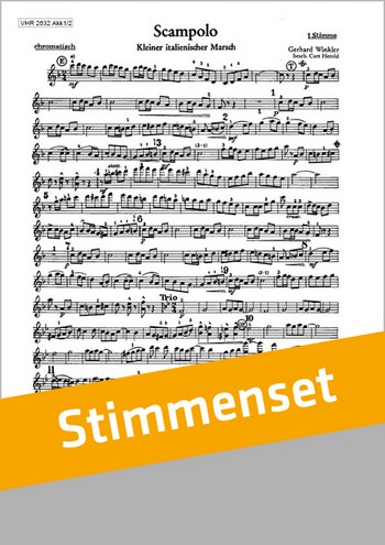 Winkler, Gerhard&nbsp;&nbsp;Scampolo&nbsp;&nbsp;Akkordeonorchester Stimmenset