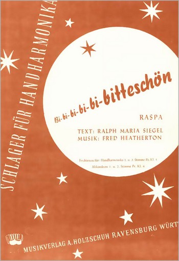 Heatherton, F.&nbsp;&nbsp;Bi Bi Bi Bi Bitteschoen&nbsp;&nbsp;Diatonische Handharmonika