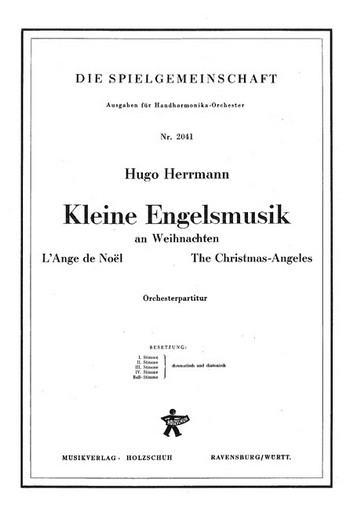 Herrmann, Hugo&nbsp;&nbsp;Kleine Engelsmusik&nbsp;&nbsp;Akkordeonorchester Partitur