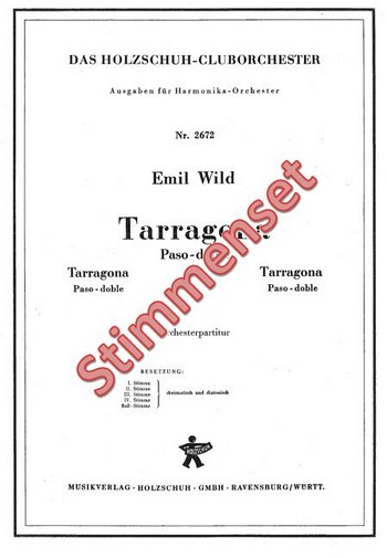 Wild, Emil&nbsp;&nbsp;Tarragona&nbsp;&nbsp;Akkordeonorchester Stimmenset