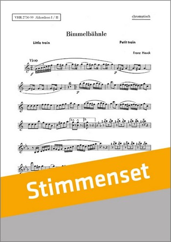 Hauck, Franz&nbsp;&nbsp;BimMelodicabähnle&nbsp;&nbsp;Akkordeonorchester Stimmenset