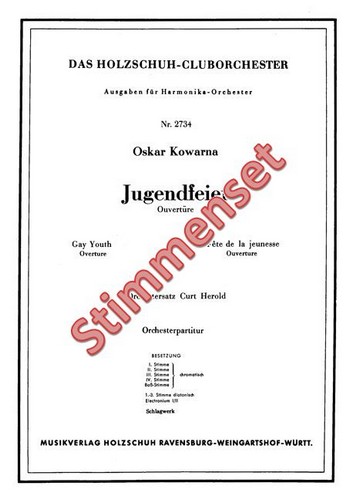 Kowarna, Oskar&nbsp;&nbsp;Jugendfeier&nbsp;&nbsp;Akkordeonorchester Stimmenset