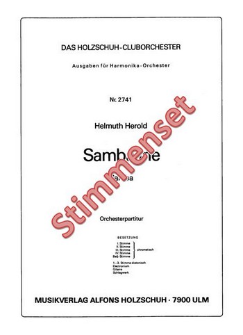 Herold, Helmuth&nbsp;&nbsp;Sambaline&nbsp;&nbsp;Akkordeonorchester Stimmenset