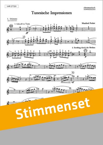 Tunesische Impressionen&nbsp;&nbsp;für Akkordeonorchester&nbsp;&nbsp;Stimmensatz