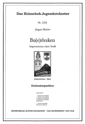 Maxim, Jürgen&nbsp;&nbsp;Bu(e)rlesken&nbsp;&nbsp;Akkordeonorchester Partitur