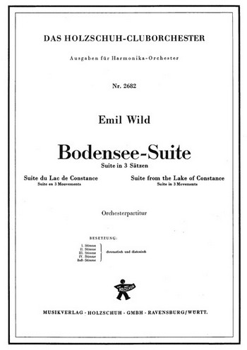 Wild, Emil&nbsp;&nbsp;Bodensee-Suite&nbsp;&nbsp;Akkordeonorchester Partitur