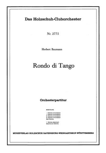 Baumann, Herbert  Rondo di Tango  Akkordeonorchester Partitur