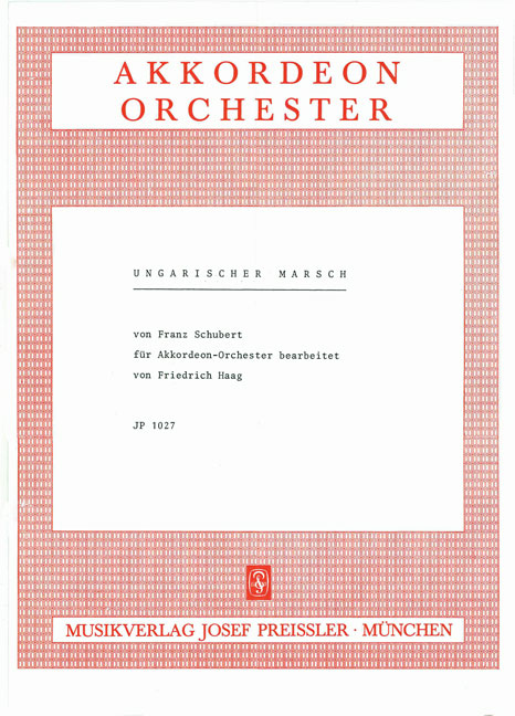Ungarischer Marsch&nbsp;&nbsp;für Akkordeonorchester&nbsp;&nbsp;Partitur