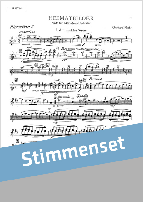 Mohr, Gerhard&nbsp;&nbsp;Heimatbilder&nbsp;&nbsp;Akkordeonorchester Stimmenset