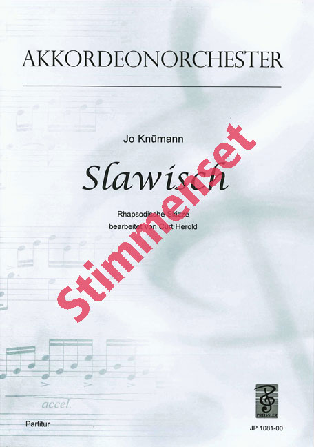 Knümann, Jo&nbsp;&nbsp;Slawisch&nbsp;&nbsp;Akkordeonorchester Stimmenset