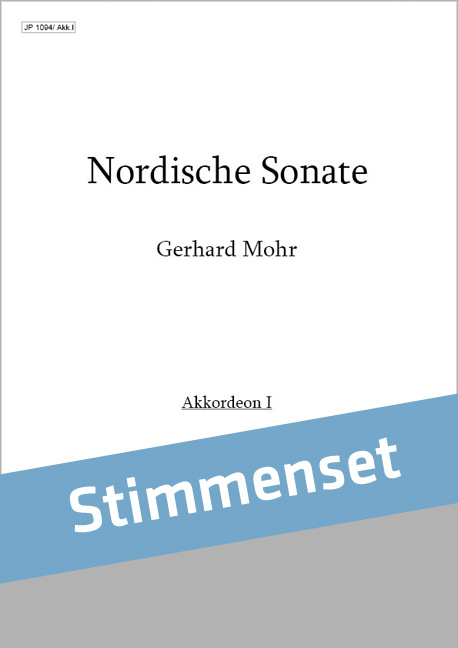 Mohr, Gerhard&nbsp;&nbsp;Nordische Sonate&nbsp;&nbsp;Akkordeonorchester Stimmenset