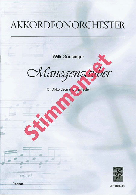 Manegenzauber  für Akkordeonorchester  Stimmenset