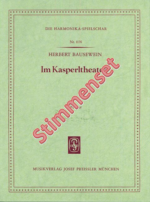 Bausewein, Herbert  Im Kasperltheater  Akkordeonorchester Stimmenset