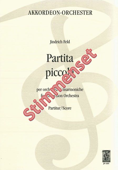 Feld, Jindrich&nbsp;&nbsp;Partita Piccola&nbsp;&nbsp;Akkordeonorchester Stimmenset