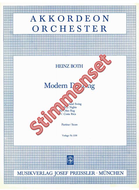 Both, Heinz  Modern Dancing  Akkordeonorchester Stimmenset