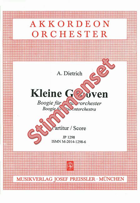 Dietrich, A.  Kleine Ganoven  Akkordeonorchester Stimmenset