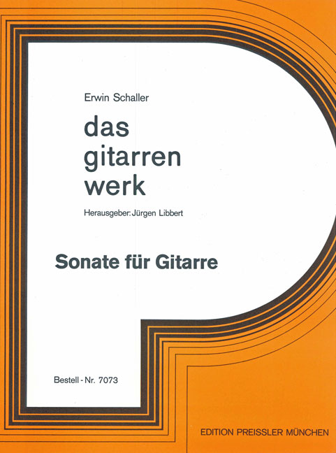 Erwin Schaller Sonate für Gitarre&nbsp;&nbsp;Gitarre&nbsp;&nbsp;