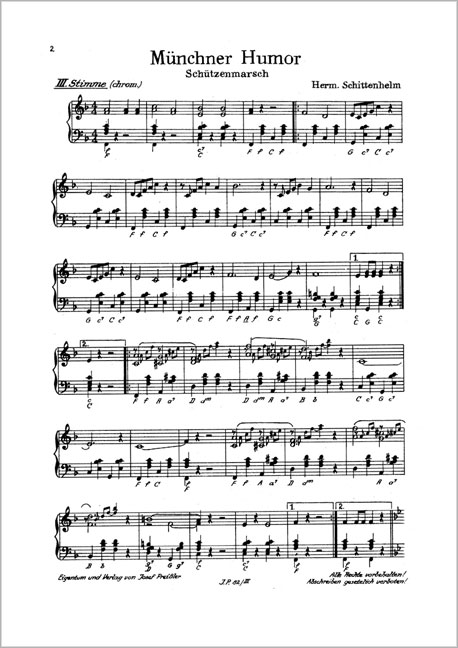 Hermann Schittenhelm Münchner Humor&nbsp;&nbsp;3 Akkordeons&nbsp;&nbsp;3. Akkordeon
