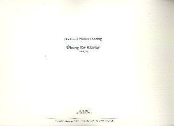 Übung&nbsp;&nbsp;für Klavier&nbsp;&nbsp;