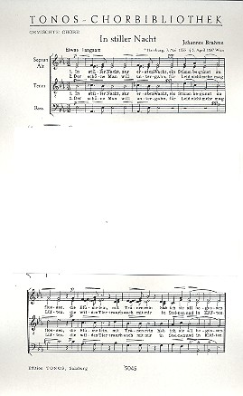 In stiller Nacht&nbsp;&nbsp;für gem Chor a cappella&nbsp;&nbsp;Partitur