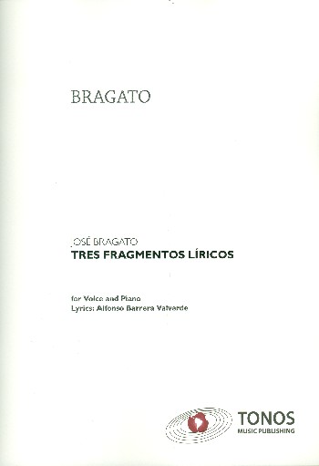 3 fragmentos líricos  für Gesang und Klavier  Partitur