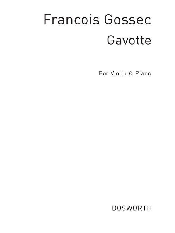 Gavotte  for violin and piano  