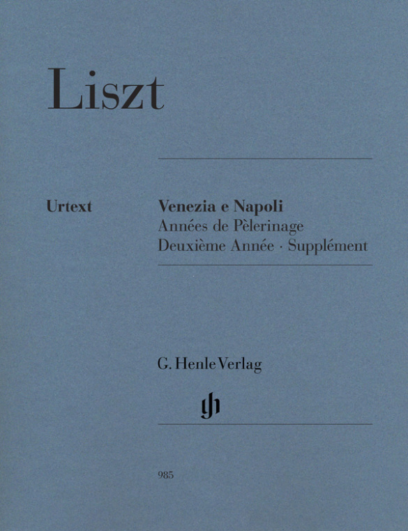 Venezia e Napoli (Années de pèlerinage - supplément)&nbsp;&nbsp;für Klavier&nbsp;&nbsp;