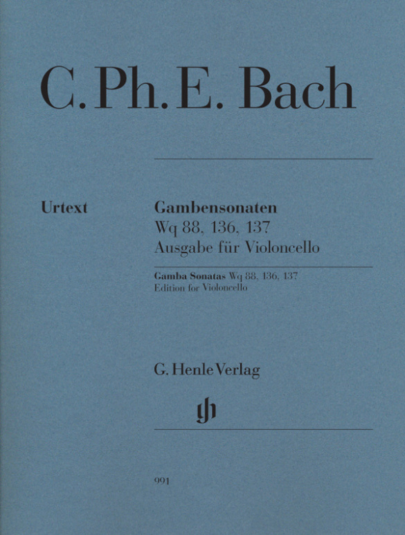 Sonaten für Viola da gamba und Bc  für Violoncello und Bc  