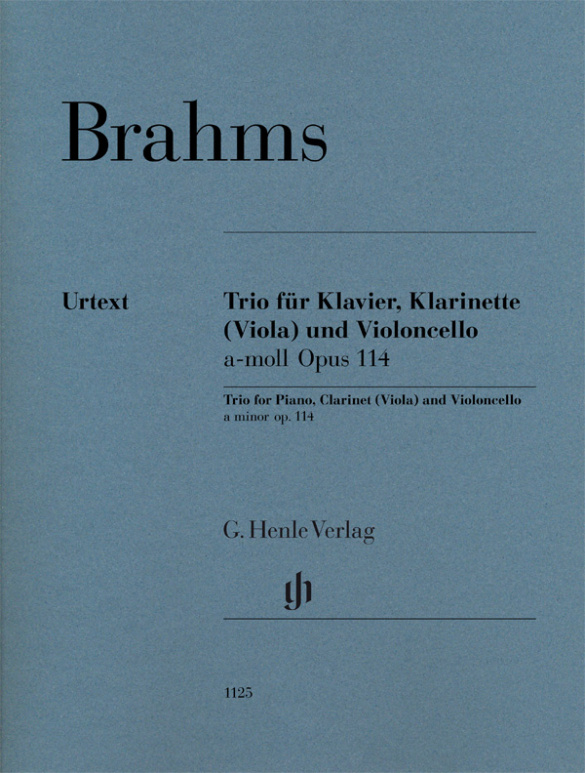 Trio a-Moll op.114&nbsp;&nbsp;für Klarinette (Viola), Violoncello und Klavier&nbsp;&nbsp;Stimmen