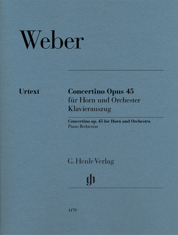 Concertino op.45 für Horn und Orchester  für Horn in E und F und Klavier  Partitur und Stimmen