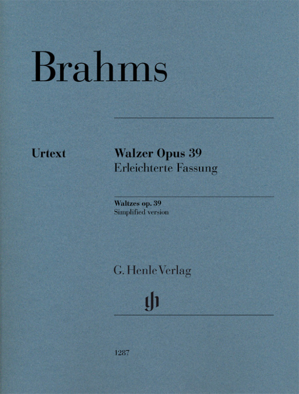Walzer op.39 (erleichterte Fassung)&nbsp;&nbsp;für Klavier&nbsp;&nbsp;