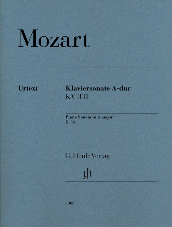 Sonate A-Dur KV331 (KV300i)&nbsp;&nbsp;für Klavier&nbsp;&nbsp;revidierte Neuausgabe 2015