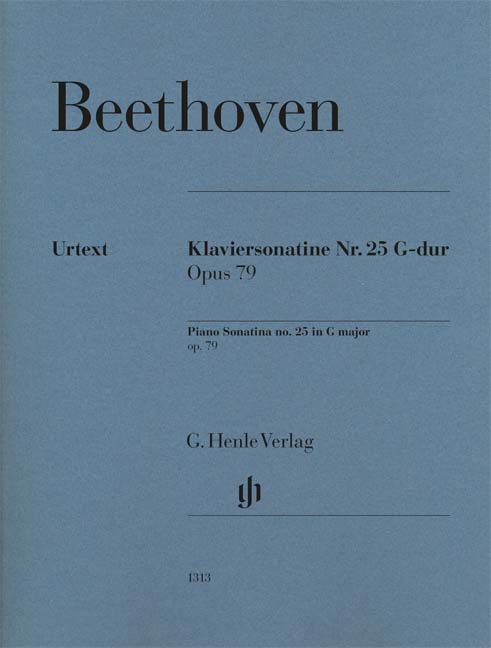 Klaviersonate G-Dur Nr. 25  op. 79&nbsp;&nbsp;für Klavier &nbsp;&nbsp;