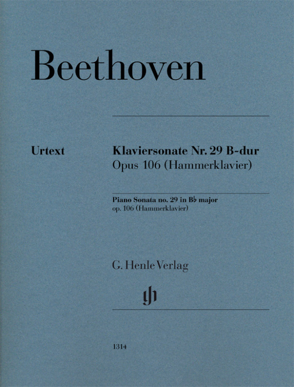 Sonate B-Dur Nr.29 op.106&nbsp;&nbsp;für Klavier&nbsp;&nbsp;