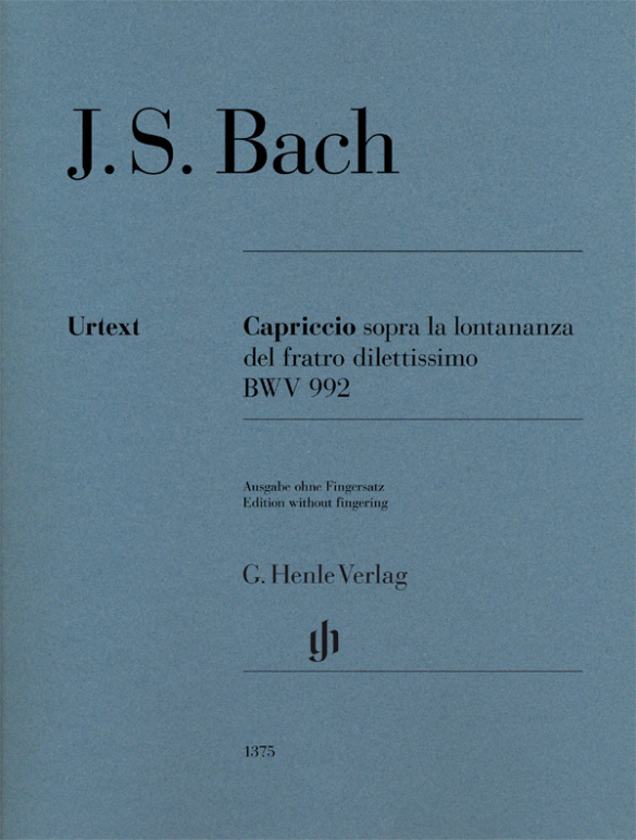 Capriccio sopra la lontananza del fratro dilettissimo BWV992&nbsp;&nbsp;für Klavier (ohne Fingersatz)&nbsp;&nbsp;