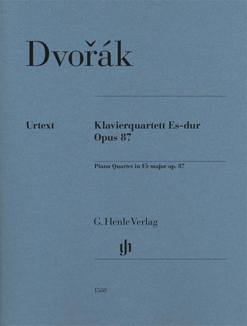 Klavierquartett Es-dur op. 87  für Violine, Viola, Violoncello, Klavier  Partitur und Stimmen