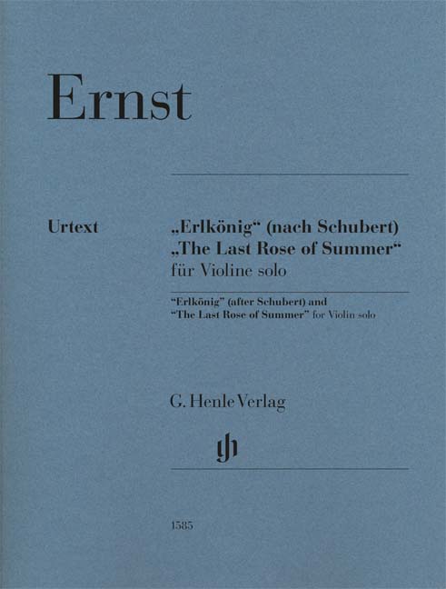 'Der Erlkönig' op.26 und 'The Last Rose of Summer'  für Violine solo  