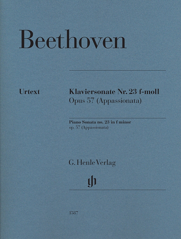 Klaviersonate f-moll Nr. 23  op. 57 (Appassionata)&nbsp;&nbsp;für Klavier zu zwei Händen&nbsp;&nbsp;