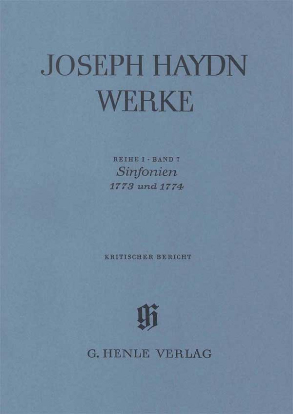 Haydn, Joseph Sinfonien 1773 und 1774&nbsp;&nbsp;&nbsp;&nbsp;Ganzleinen
