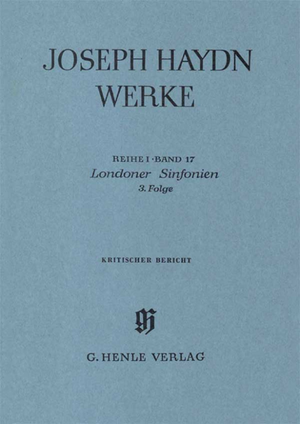 Londoner Sinfonien Folge 3&nbsp;&nbsp;&nbsp;&nbsp;Kritischer Bericht